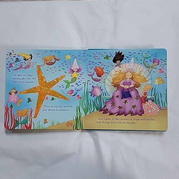 USBORNE MERMAIDS TOUCHY-FEELY BOARD BOOK - Picture 5 of 8